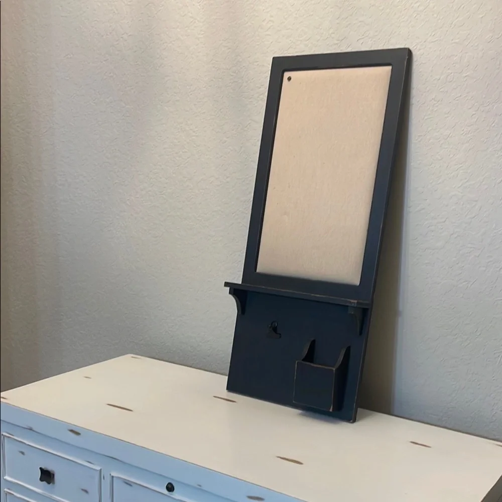 Black Wooden Wall Organizer